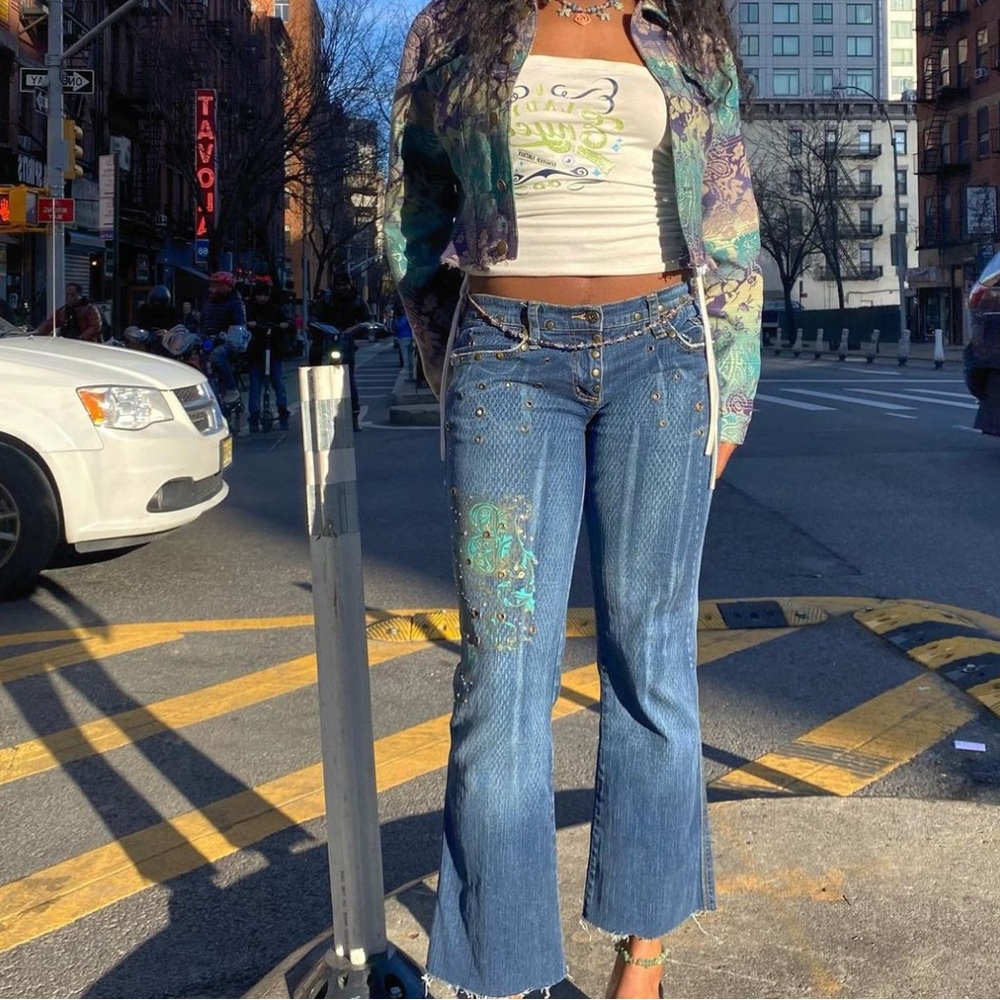 baby phat low rise jeans vintage y2k